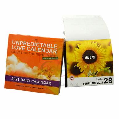 Pourquoi l'impression professionnelle élève votre calendrier quotidien page par jour