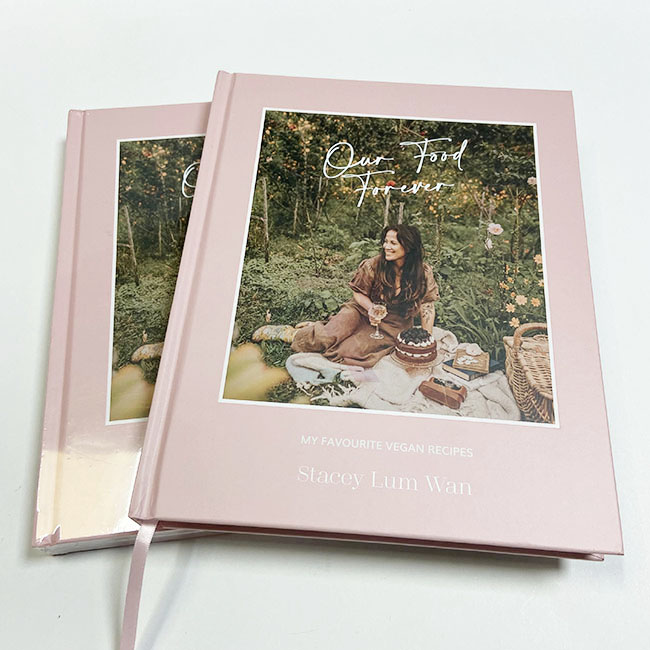 Livre de recettes en tissu avec cadre photo